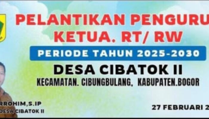 RT RW Gruduk Desa Cibatok II Cibungbulang Dalam Acara Pelantikan